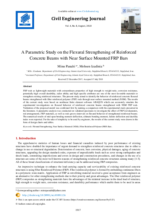 (PDF) A Parametric Study on the Flexural Strengthening of Reinforced ...