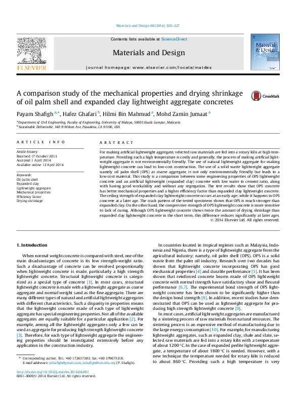 (PDF) A comparison study of the mechanical properties and drying ...