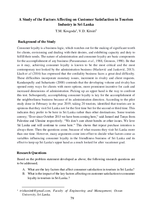 (PDF) A Study of the Factors Affecting on Customer Satisfaction in ...