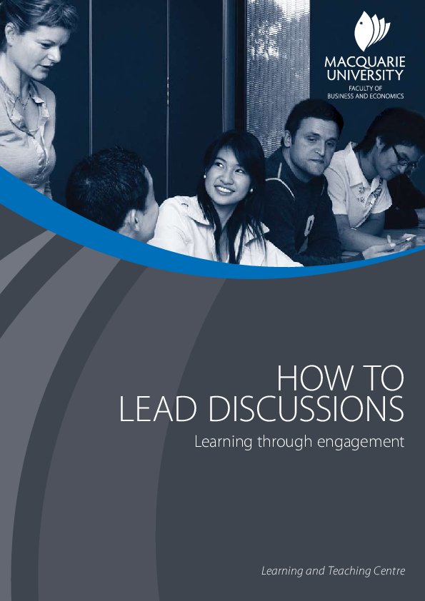 (PDF) How to lead discussions - Learning through engagement