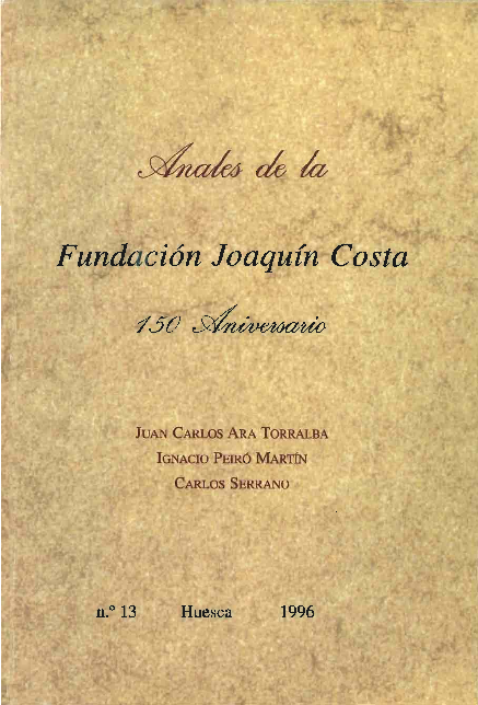 PDF) Del folklore a la acción política: tres calas en el pensamiento de  Joaquín Costa a través de sus corresponsales (A. Machado, R. Salillas, P.  Dorado) | Juan Carlos Ara Torralba -