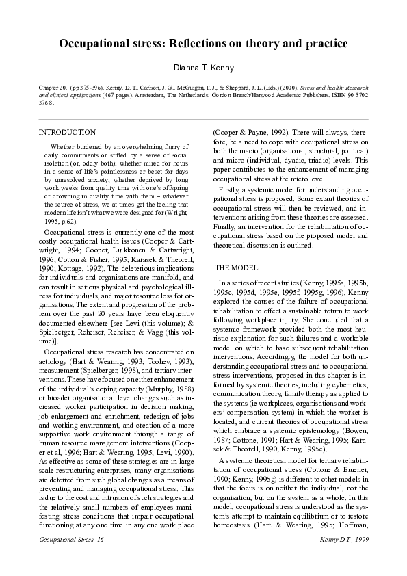 Report writing on stress picture