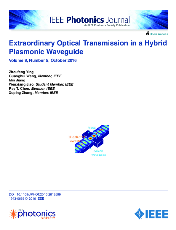 (PDF) Extraordinary Optical Transmission in a Hybrid Plasmonic Waveguide