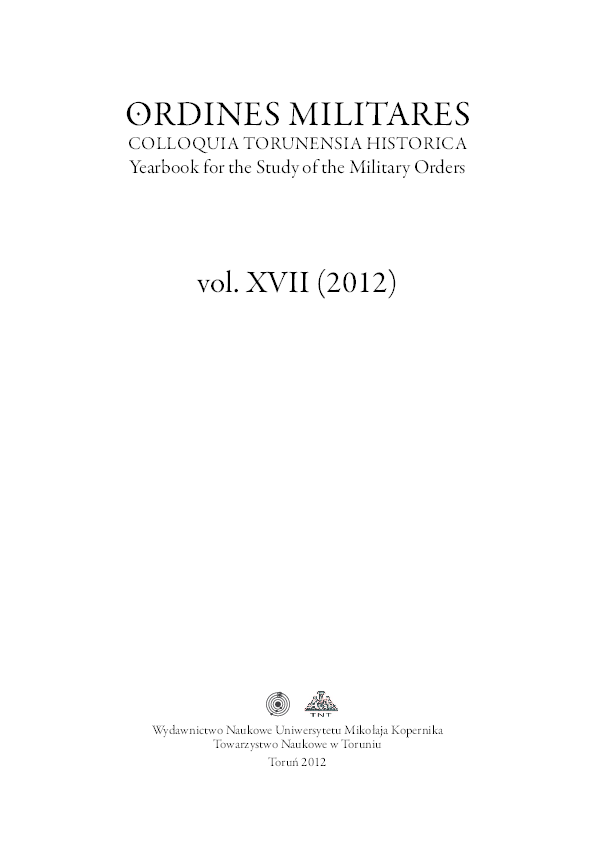 The Participation of the Military Orders in Truces with Muslims in the Holy Land and Spain during the Twelh and !irteenth Centuries