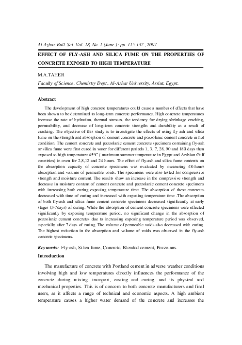 (PDF) Effect of Fly Ash and Silica Fume on Properties of Lightweight ...