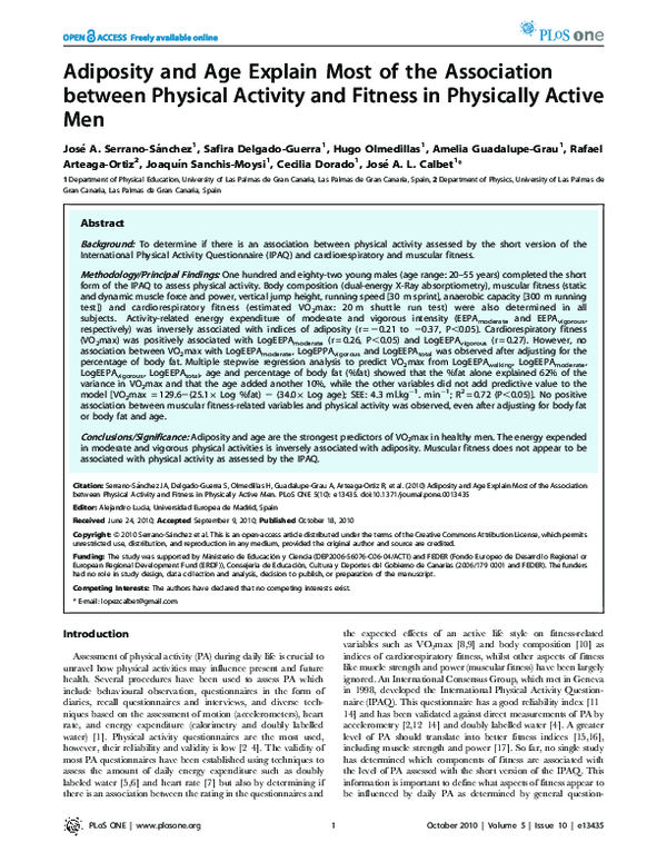 (PDF) Adiposity and Age Explain Most of the Association between ...
