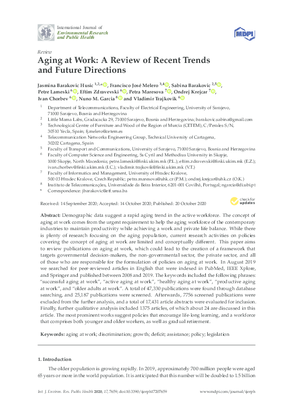 (PDF) Aging at Work: A Review of Recent Trends and Future Directions