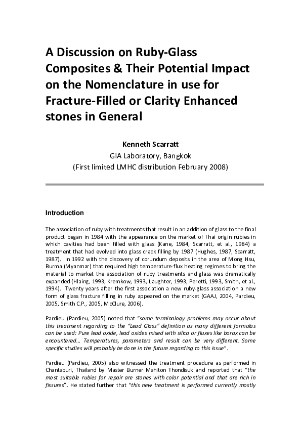 (PDF) A Discussion on Ruby-Glass Composites & Their Potential Impact on ...