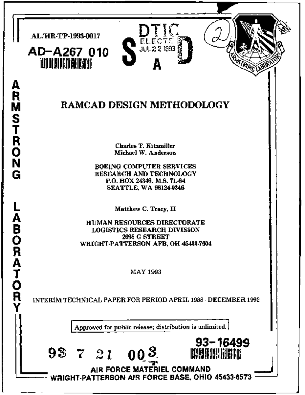 (PDF) RAMCAD Design Methodology