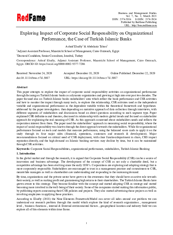 (PDF) Exploring Impact of Corporate Social Responsibility on ...