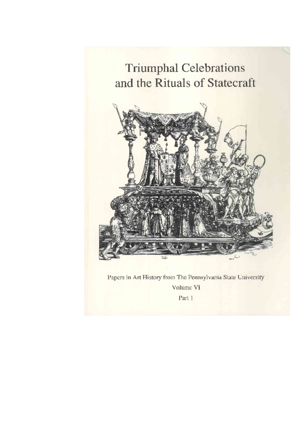 Measured Friendship, Calculated Pomp: The Ceremonial Welcomes of the Venetian Republic