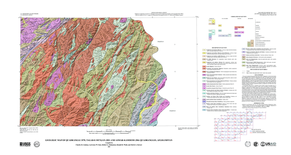(PDF) Geologic Map of Quadrangle 3570, Tagab-E-Munjan (505) and Asmar ...