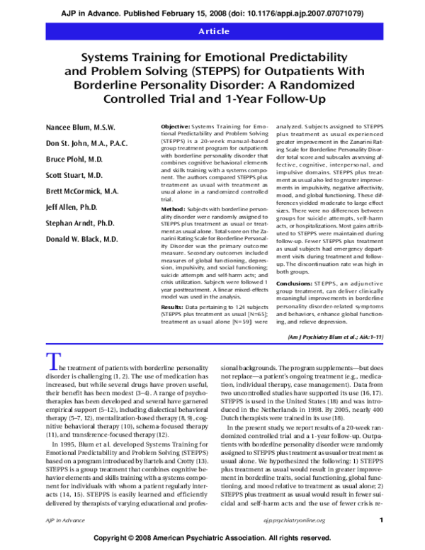 (PDF) Systems Training for Emotional Predictability and Problem Solving ...