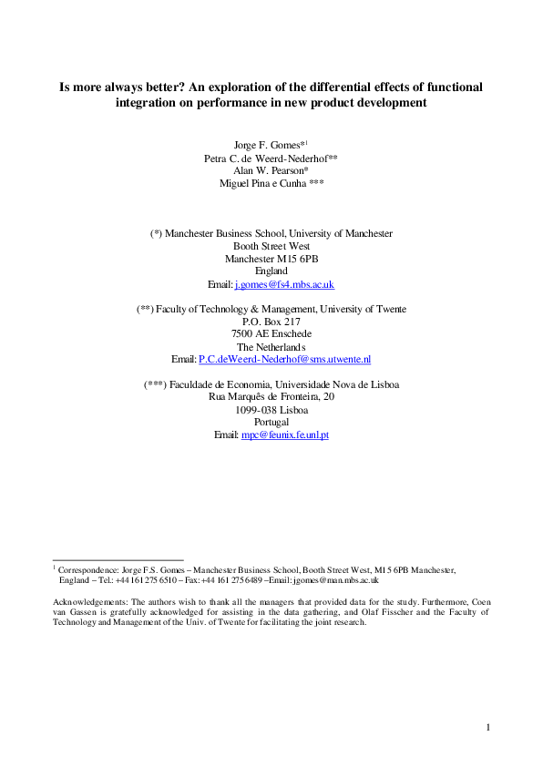 (PDF) Is more always better? An exploration of the differential effects ...