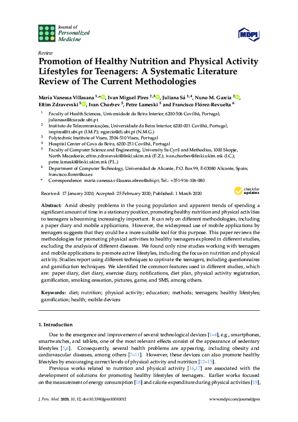 (PDF) Promotion of Healthy Nutrition and Physical Activity Lifestyles ...