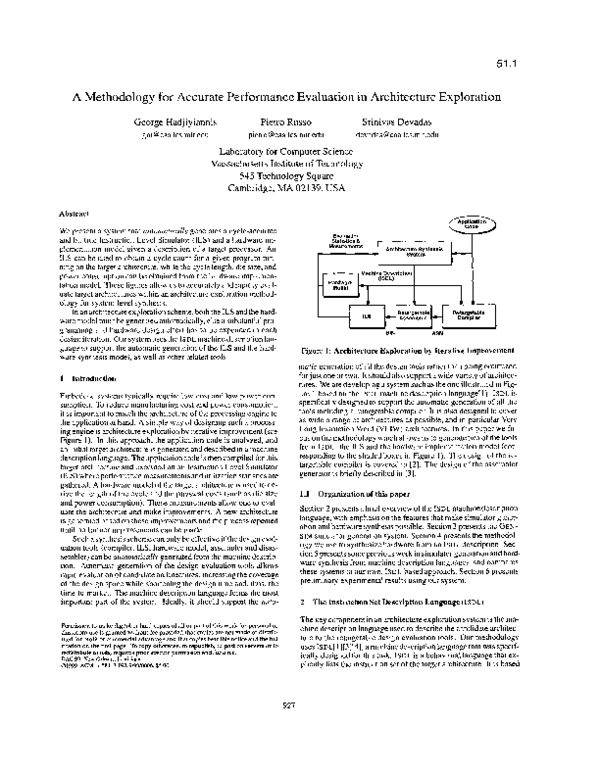 (PDF) A methodology for accurate performance evaluation in architecture ...