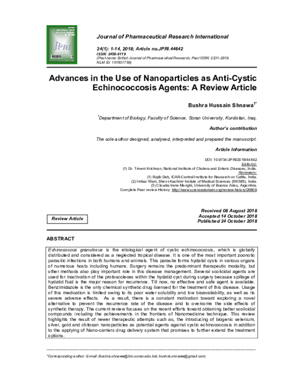 Application of nanoparticles image