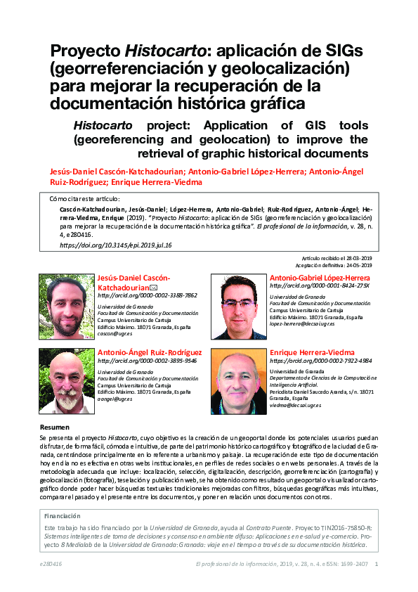 PDF Proyecto Histocarto Aplicaci n De SIGs georreferenciaci n Y PDF Proyecto Histocarto Aplicaci n De SIGs georreferenciaci n Y