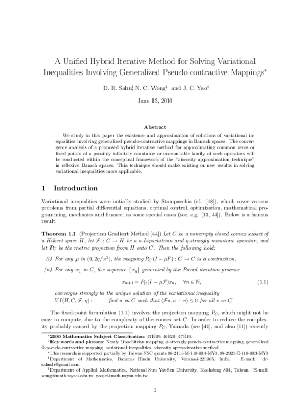 (PDF) A Unified Hybrid Iterative Method for Solving Variational ...