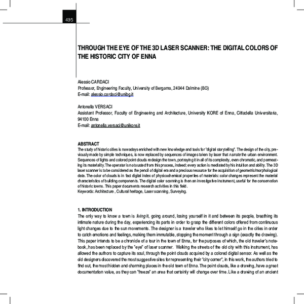 (PDF) Through the Eye of the 3D Laser Scanner: The Digital Colors of ...