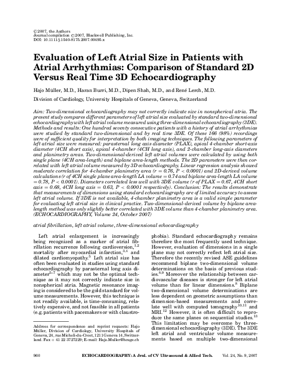 (PDF) Evaluation of Left Atrial Size in Patients with Atrial ...