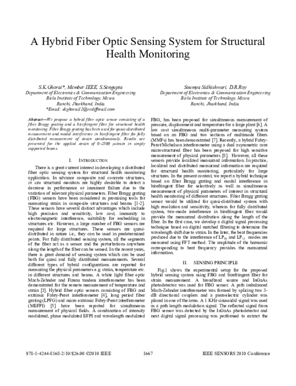 (PDF) A hybrid fiber optic sensing system for structural health monitoring
