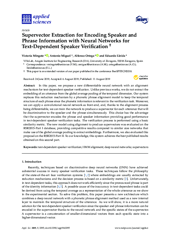(PDF) Supervector Extraction for Encoding Speaker and Phrase ...