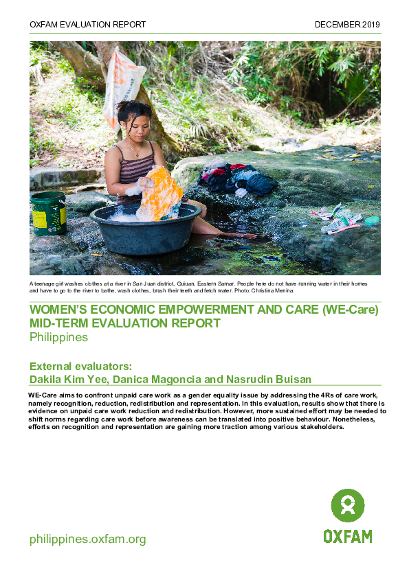 (PDF) Women's Economic Empowerment and Care (WE-Care) Mid-Term ...