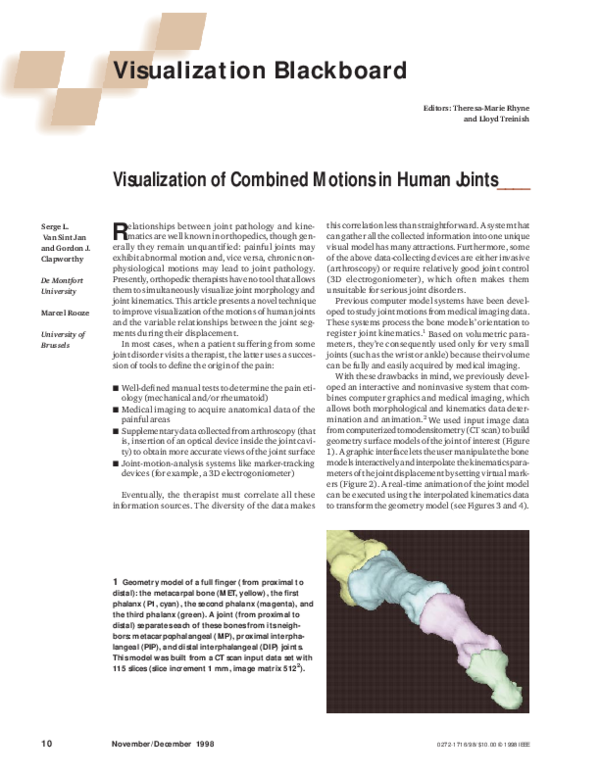 (PDF) Visualization of combined motions in human joints