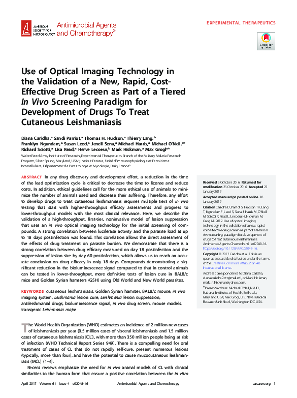 (PDF) Use of Optical Imaging Technology in the Validation of a New ...