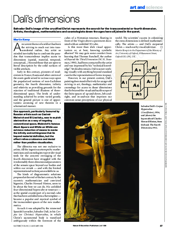 (PDF) Dali's dimensions