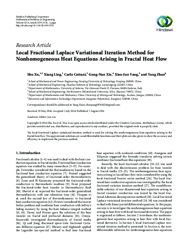 (PDF) Local Fractional Laplace Variational Iteration Method for Solving ...