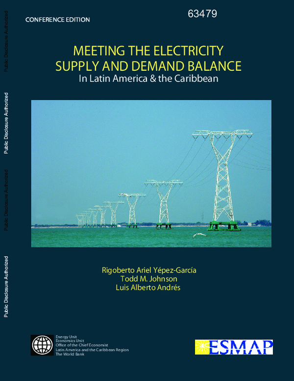 (PDF) Meeting the Balance of Electricity Supply and Demand in Latin ...