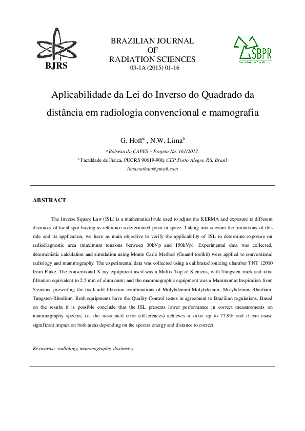 (PDF) Aplicabilidade da Lei do Inverso do Quadrado da Dis-tância em ...