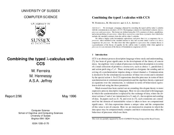 (PDF) Proof, Language and Interaction, Essays in Honour of Robin Milner ...