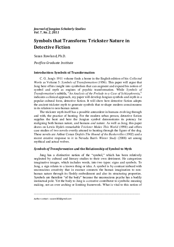 Trickster essay thesis 06 image