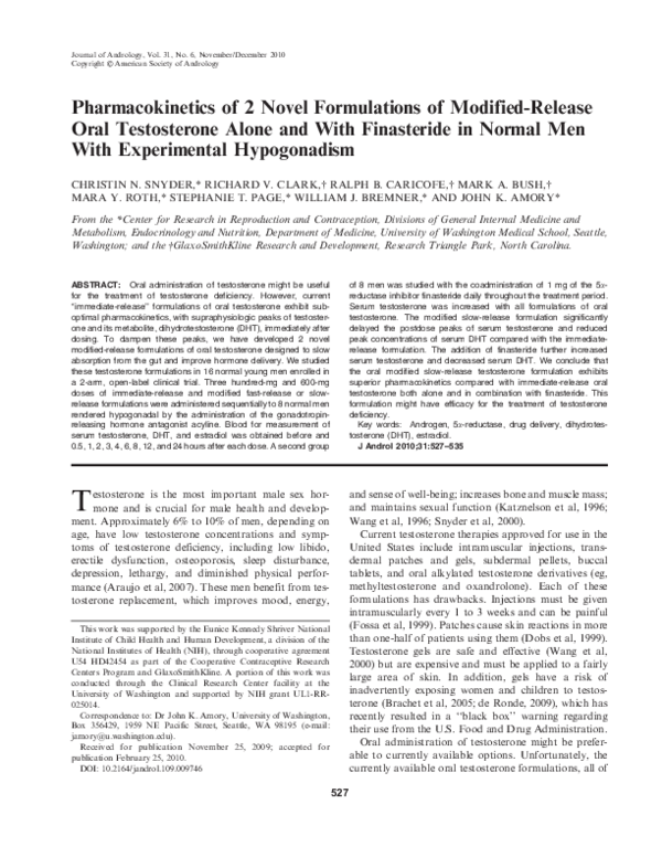 (PDF) Pharmacokinetics of 2 Novel Formulations of Modified-Release Oral ...