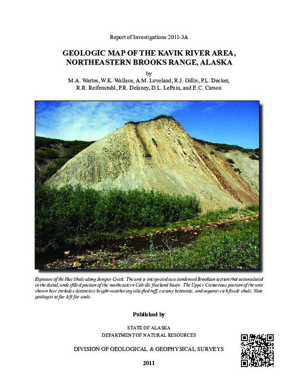 (PDF) Geologic map of the Kavik River area, northeastern Brooks Range
