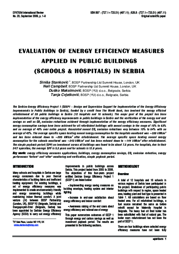 (PDF) Evaluation of energy efficiency measures applied in public ...