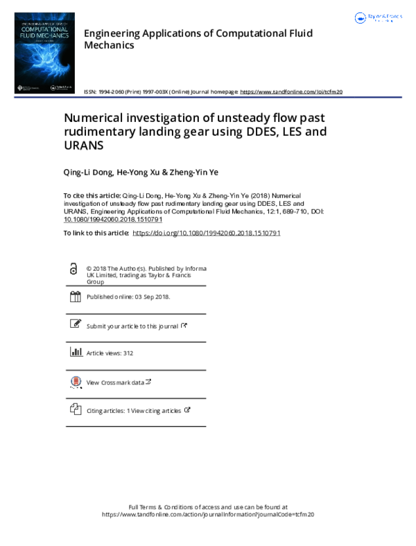(PDF) Numerical investigation of unsteady flow past a circular cylinder ...