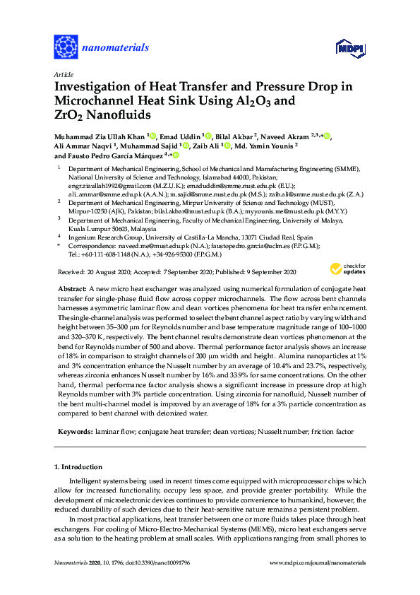 (PDF) Investigation of heat transfer and pressure drop in a concentric ...