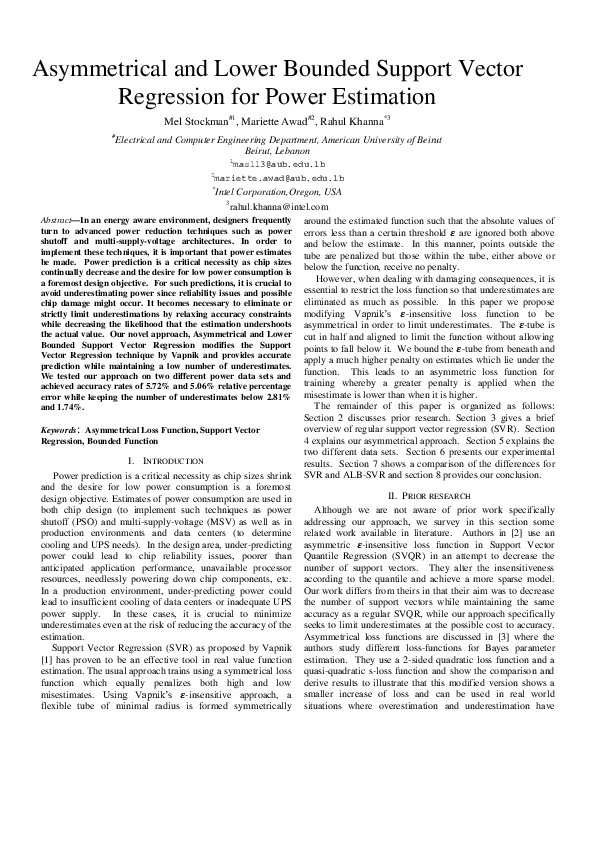 (PDF) Asymmetrical and lower bounded support vector regression for ...