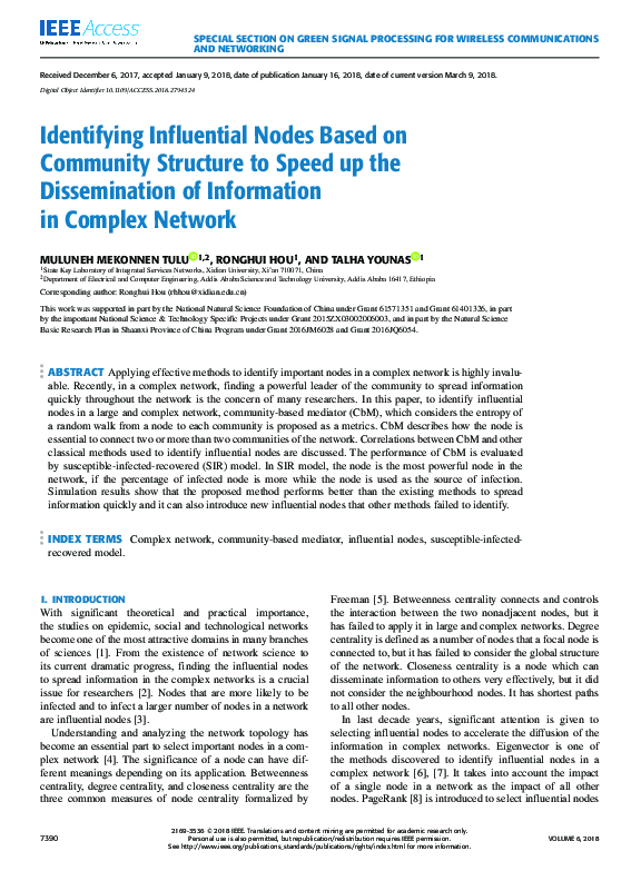 (PDF) Identifying Influential Nodes Based on Community Structure to ...