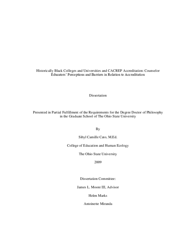 (PDF) Historically Black colleges and universities: Honoring the past ...