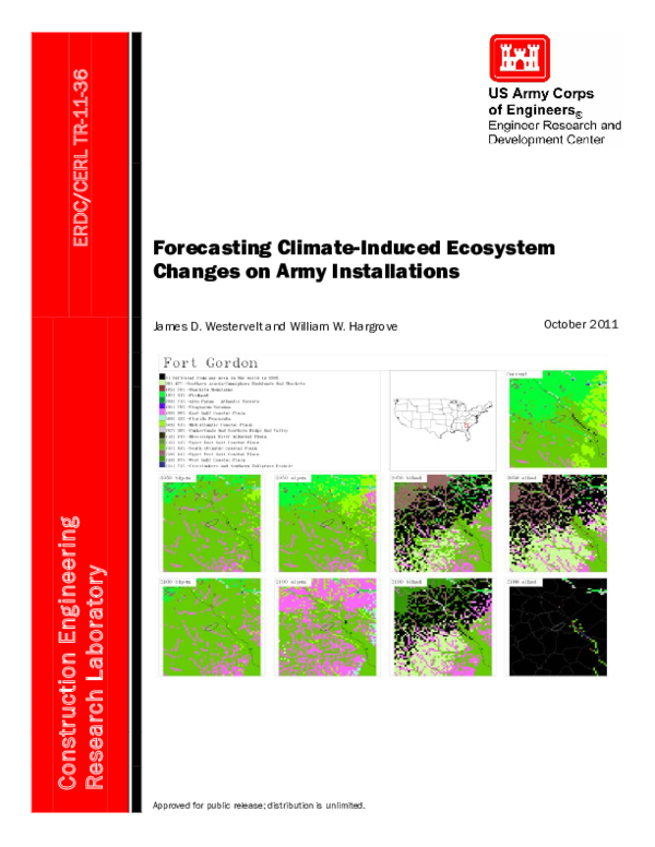 (PDF) Forecasting Climate-Induced Ecosystem Changes on Army Installations