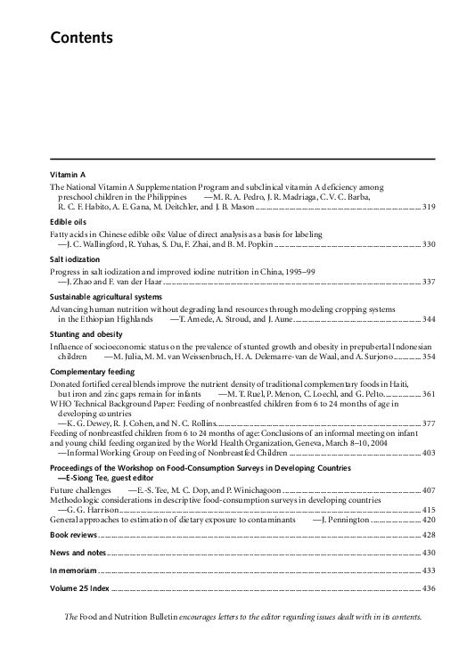 (PDF) The national Vitamin A Supplementation Program and subclinical ...