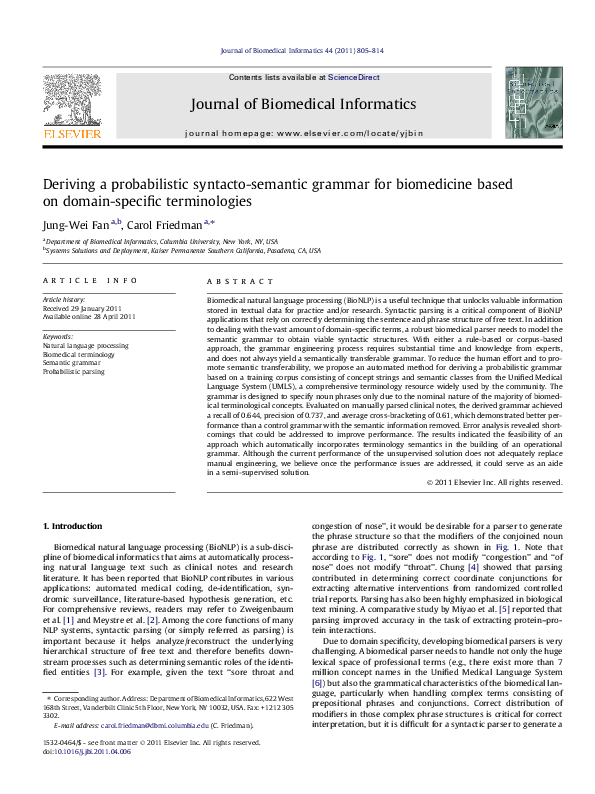 (PDF) Deriving a probabilistic syntacto-semantic grammar for ...