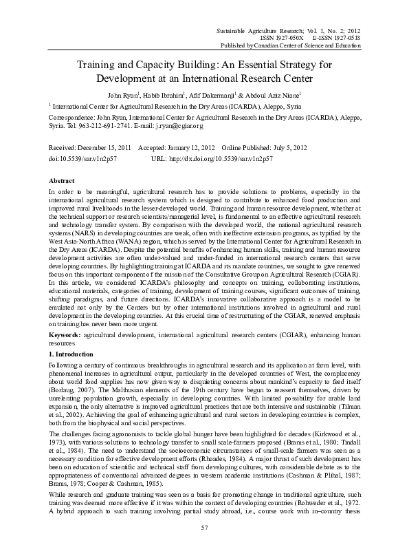 (PDF) Training and Capacity Building: An Essential Strategy for ...
