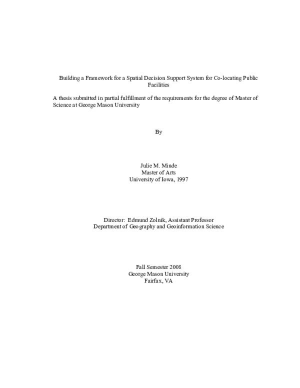 (PDF) Building a framework for a spatial decision support system for co ...