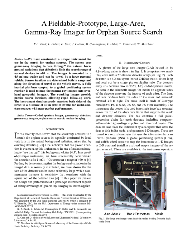 (PDF) A Fieldable-Prototype, Large-Area, Gamma-Ray Imager for Orphan ...